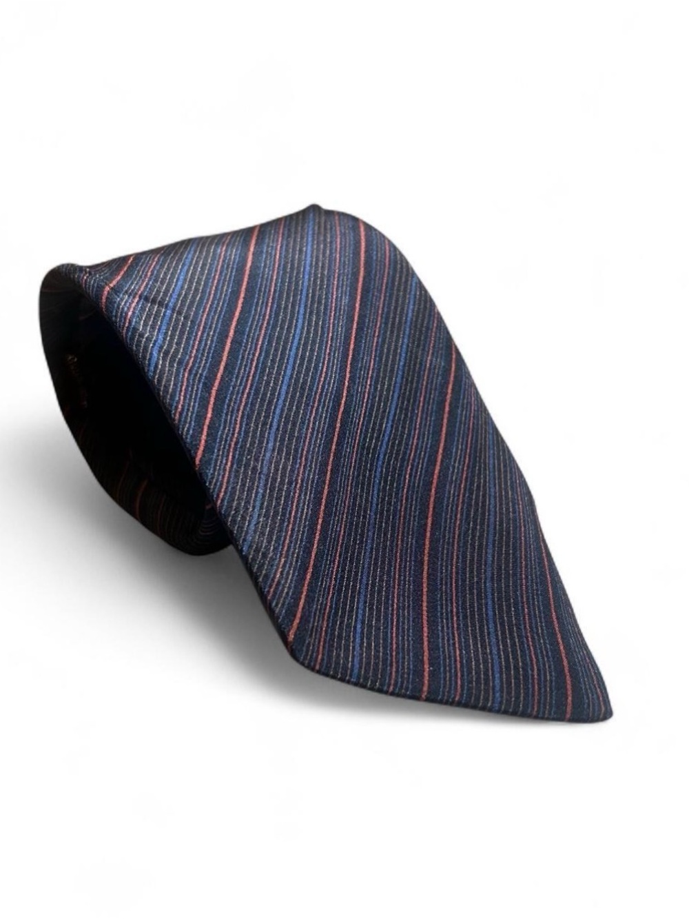 Stefano Ricci Firenze Blue Red Pinstripe Silk Neck Tie Made In Italy Luxury